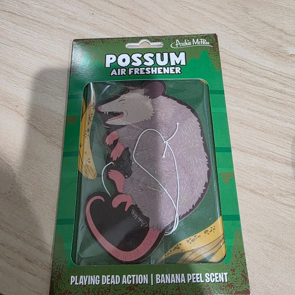Archie‎ McPhee Opossum Air Freshener-NEW